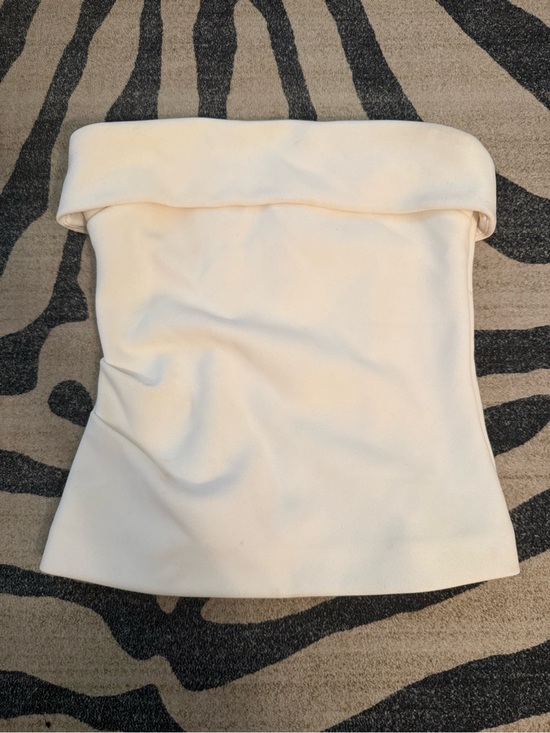 Aritzia Tops - Soft Cream Strapless Fold-Over Tube Top